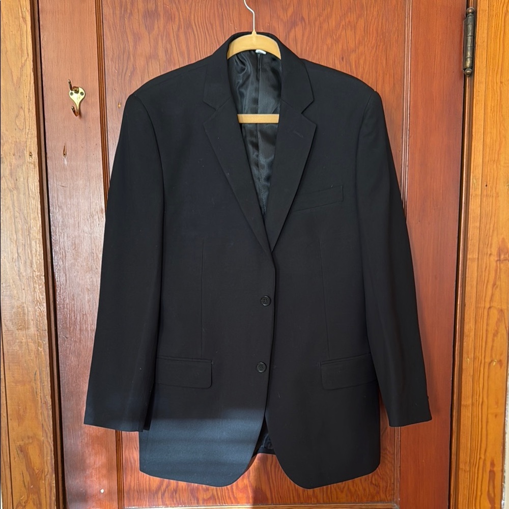 Classic Black Men's Blazer Suit Jacket Size 40R